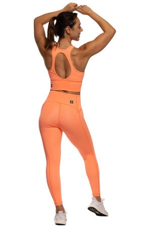 Gymshark Training 7/8 Leggings - Orange  Orange leggings, High waisted leggings  workout, Active wear leggings