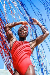 Fairlie Badeanzug mit Reißverschluss - Rot 